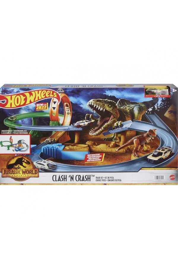 Pistas Hot Wheels Dinossauro Jurassic World Clash 'N Crash